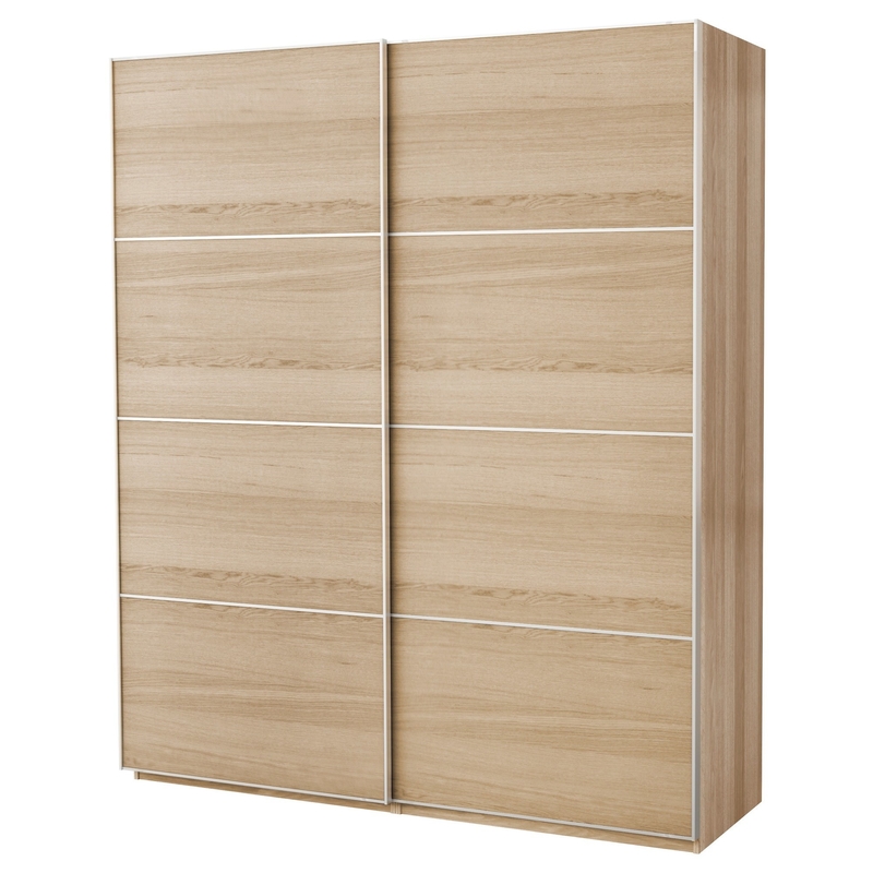 ตู้เสื้อผ้าบานเลื่อนเมลามีน Modern Modular Lacquer Bedroom Wall ตู้เสื้อผ้า Wood Grain Plain