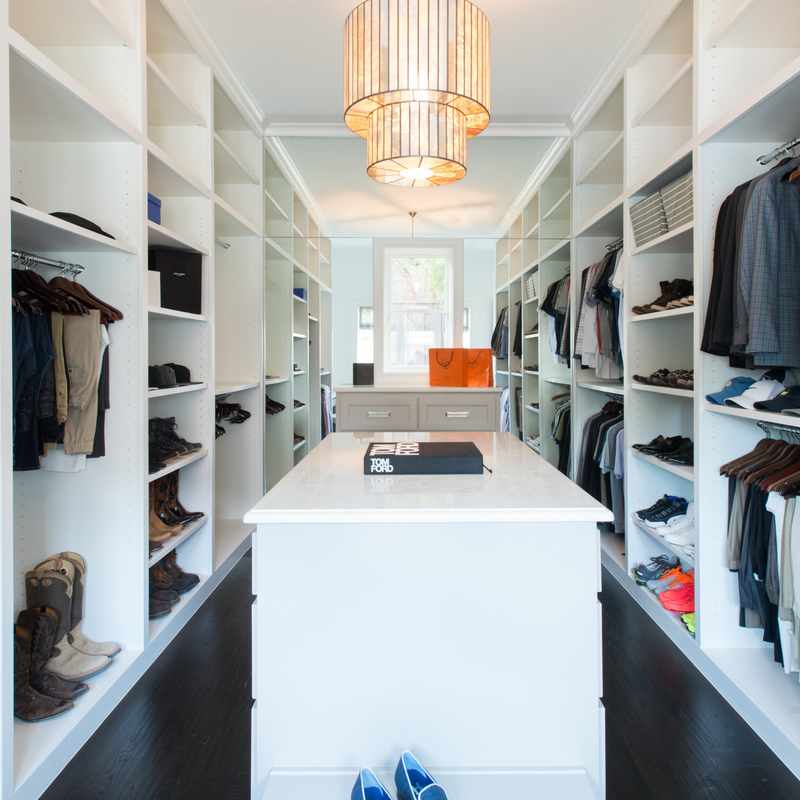 ตู้รูปตัว U หลากสีหรูหราทันสมัย ​​Walk In Organizer ห้องนอนเมลามีนที่กำหนดเอง