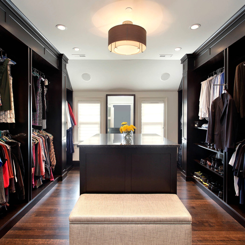 ประกอบคลาสสิกสีเทาสีดำไม้เนื้อแข็ง Walk In Closet Organizer ตู้เสื้อผ้าชั้นวางกล่อง