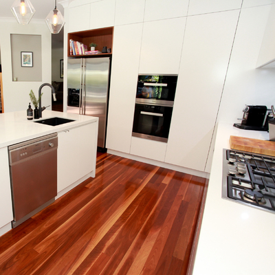 โต๊ะอาหารแฮนด์เมลามีนสีขาว ทรงตัว L Kitchen Center Unit Island